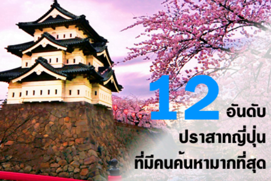 12 อันดับปราสาทญี่ปุ่นที่มีคนค้นหามากที่สุด