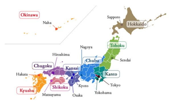 แจกฟรีแผนที่เที่ยวญี่ปุ่น พร้อมสถานที่ห้ามพลาดครบทั้ง 8 ภูมิภาค
