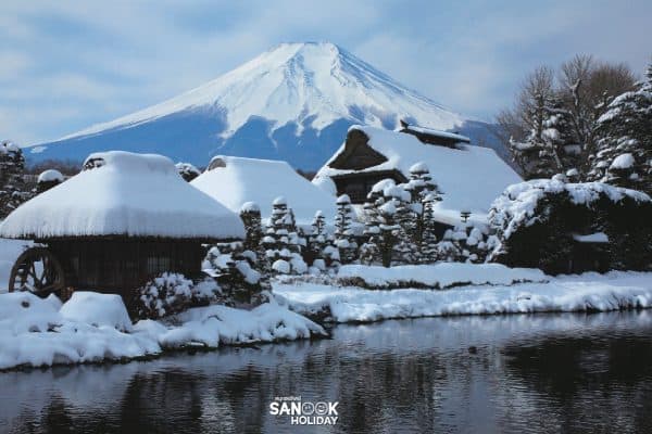 หมู่บ้านน้ำใส (Oshino Hakkai) วิวฟูจิ