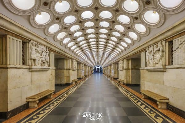 สถานีรถไฟใต้ดินกรุงมอสโคว์ (Moscow Metro)